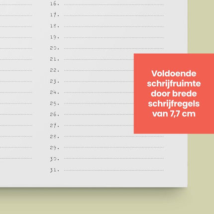 Fabrikten Verjaardagskalender Waterverf A4