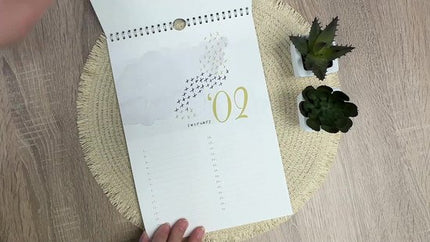 Fabrikten Verjaardagskalender Waterverf A4