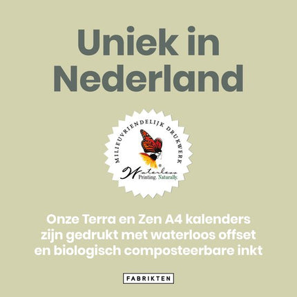 Fabrikten Verjaardagskalender Zen A4