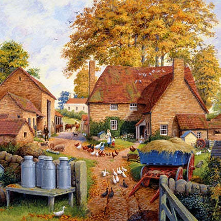 Falcon Autumn on The Farm Puzzel 1000 Stukjes