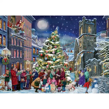 Falcon Christmas Eve Puzzel 2√ó1000 Stukjes