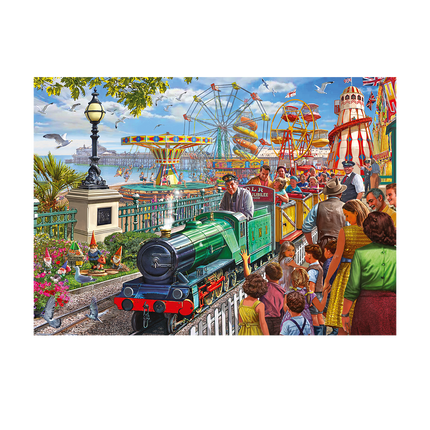Falcon Fun at the Seaside Puzzel 1000 Stukjes