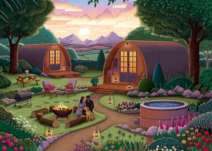 Falcon Glamping Puzzel 1000 Stukjes