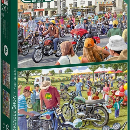 Falcon The Motorcycle Show Puzzel 2x 500 Stukjes