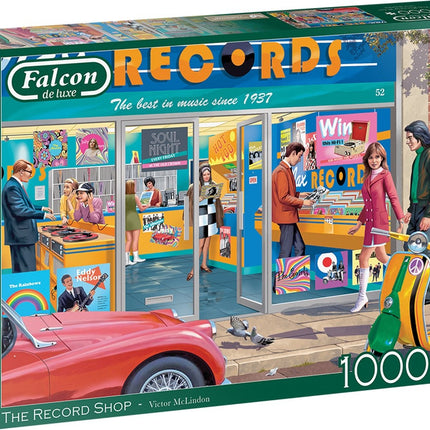 Falcon The Record Shop Puzzel 1000 Stukjes