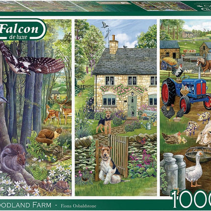 Falcon Woodland Farm Puzzel 1000 Stukjes