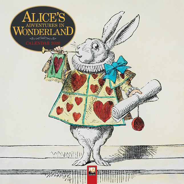Flame Tree Alice's Adventures in Wonderland Kalender 2026