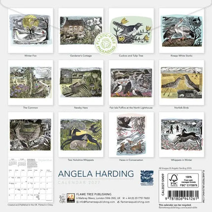 Flame Tree Angela Harding Kalender 2027 Mini