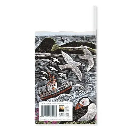 Flame Tree Angela Harding Puffins on Fair Isle Pocket Jaaragenda 2027
