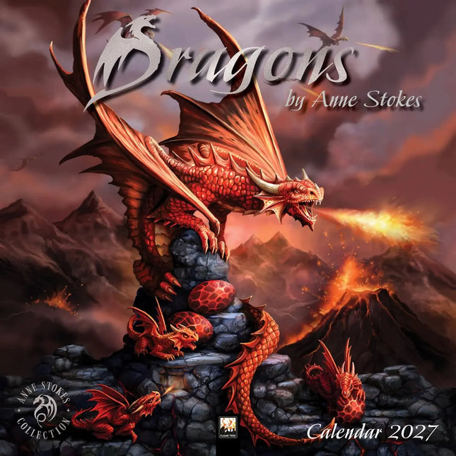 Flame Tree Anne Stokes Dragons Kalender 2027