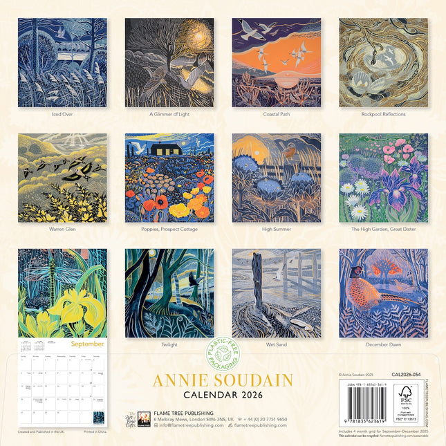 Flame Tree Annie Soudain Kalender 2026