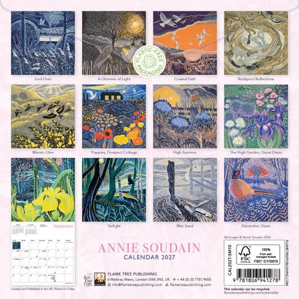 Flame Tree Annie Soudain Kalender 2027 Mini