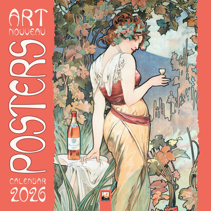 Flame Tree Art Nouveau Posters Kalender 2026