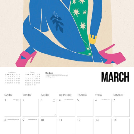 Flame Tree Art of Drag Kalender 2026