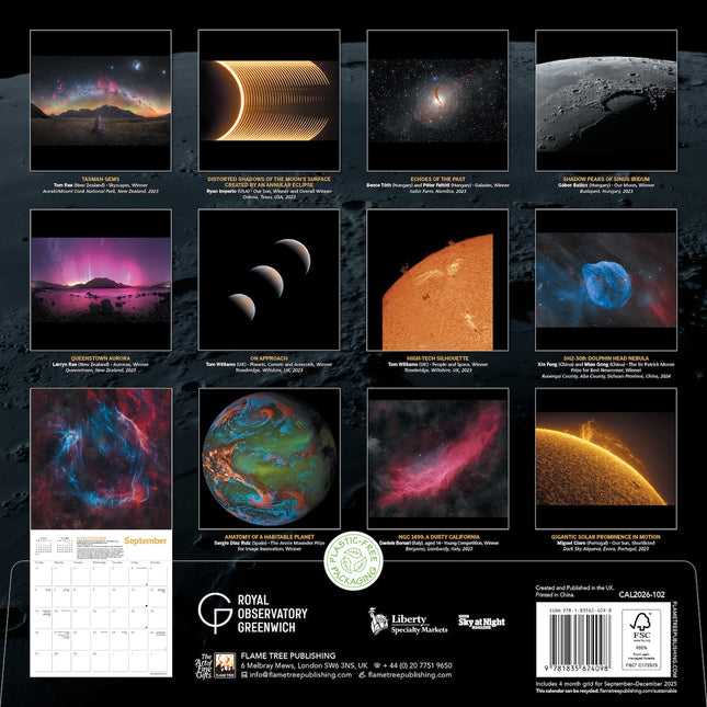 Flame Tree Astronomy Photographer Kalender 2026