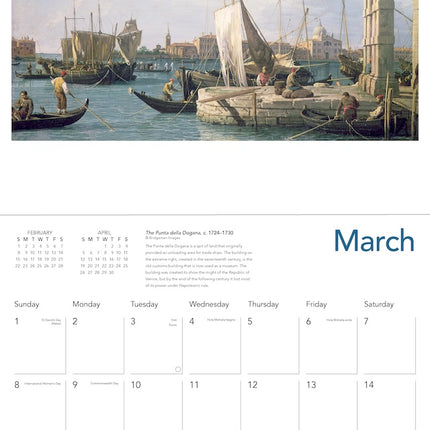 Flame Tree Canaletto in Venice Kalender 2026