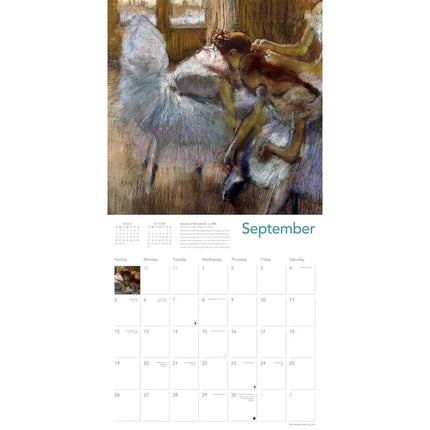 Flame Tree Degas Dancers Kalender 2027