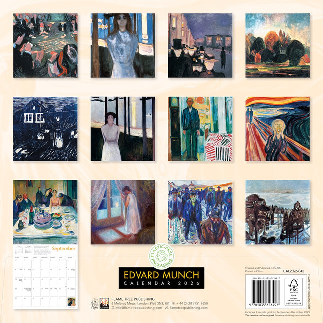 Flame Tree Edvard Munch Kalender 2026