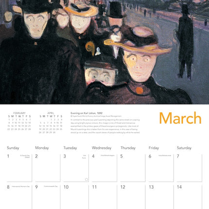 Flame Tree Edvard Munch Kalender 2026