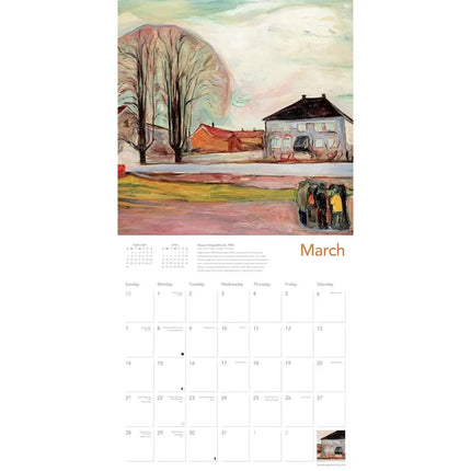 Flame Tree Edvard Munch Kalender 2027
