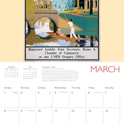 Flame Tree English Travel Posters Kalender 2026