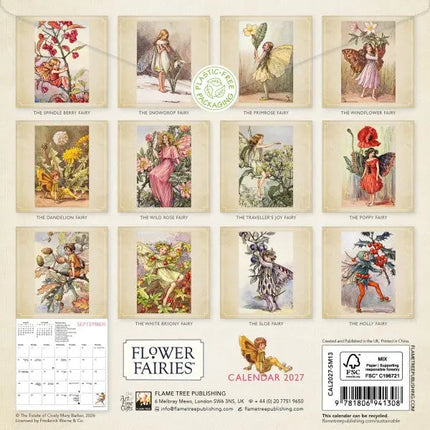 Flame Tree Flower Fairies Kalender 2027 Mini