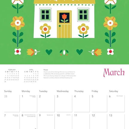 Flame Tree Folk Art by Bee Brown Kalender 2027