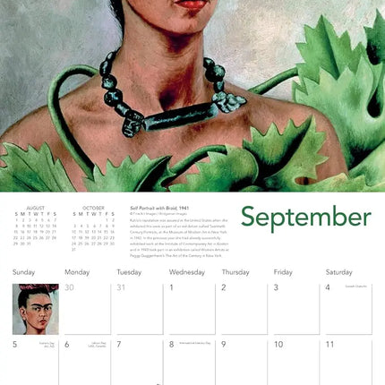 Flame Tree Frida Kahlo Art Kalender 2027