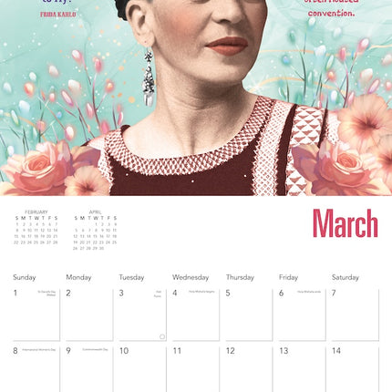 Flame Tree Frida Kahlo Kalender 2026
