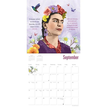 Flame Tree Frida Kahlo Kalender 2027