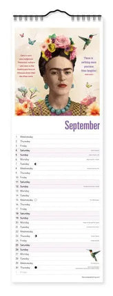 Flame Tree Frida Kahlo Slimline Kalender 2027