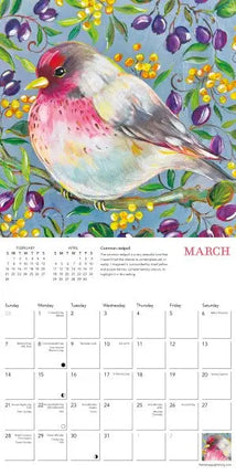 Flame Tree Garden Birds Kalender 2027 Mini