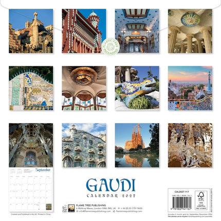 Flame Tree Gaudi Kalender 2027