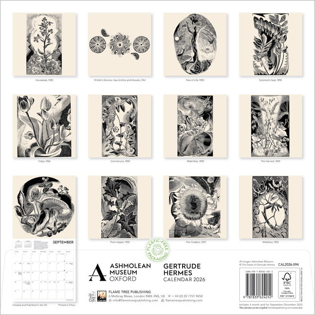 Flame Tree Gertrude Hermes Kalender 2026