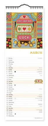 Flame Tree Groovy Slimline Kalender 2027