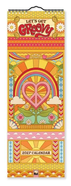 Flame Tree Groovy Slimline Kalender 2027