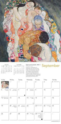 Flame Tree Gustav Klimt Kalender 2027 Mini
