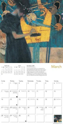 Flame Tree Gustav Klimt Kalender 2027 Mini