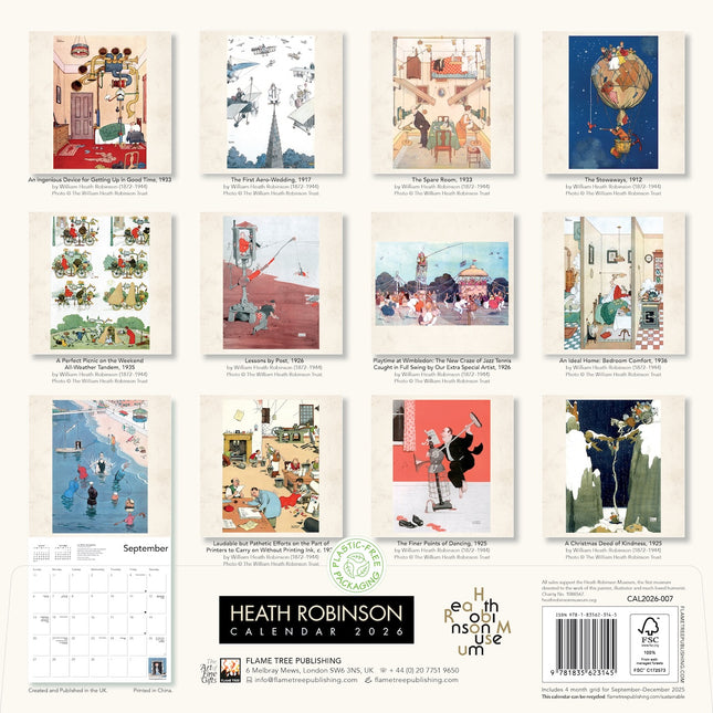 Flame Tree Heath Robinson Kalender 2026