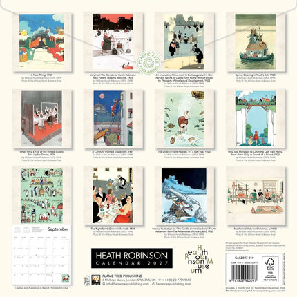 Flame Tree Heath Robinson Kalender 2027