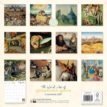 Flame Tree Hieronymus Bosch Kalender 2027