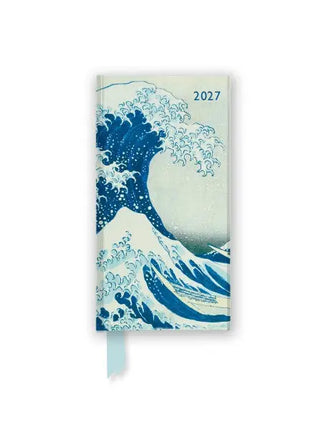 Flame Tree Hokusai The Great Wave Slimline Pocketagenda 2027