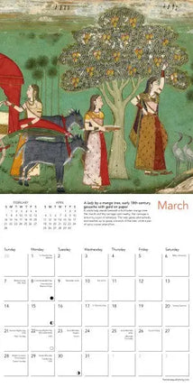 Flame Tree Indian Art Kalender 2027 Mini