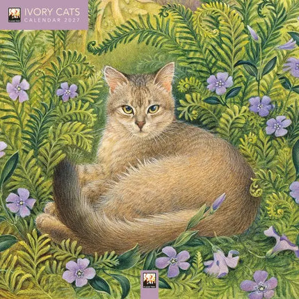 Flame Tree Ivory Cats Kalender 2027 Mini