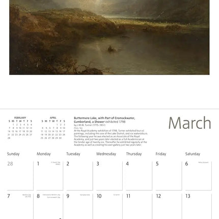 Flame Tree J M W Turner Kalender 2027