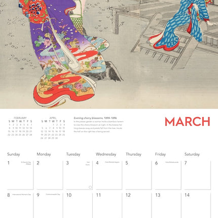 Flame Tree Japanese Art Kalender 2026