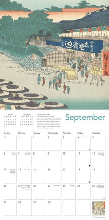Flame Tree Japanese Woodblocks Kalender 2026