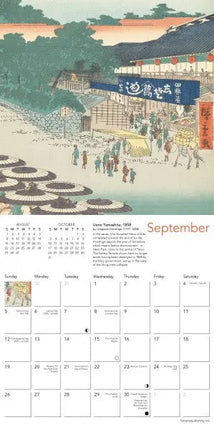 Flame Tree Japanese Woodblocks Kalender 2027 Mini