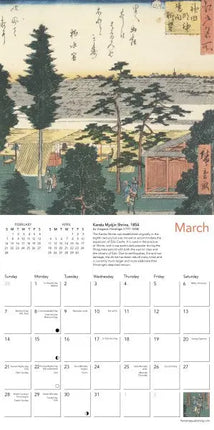 Flame Tree Japanese Woodblocks Kalender 2027 Mini