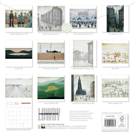 Flame Tree L S Lowry Kalender 2027